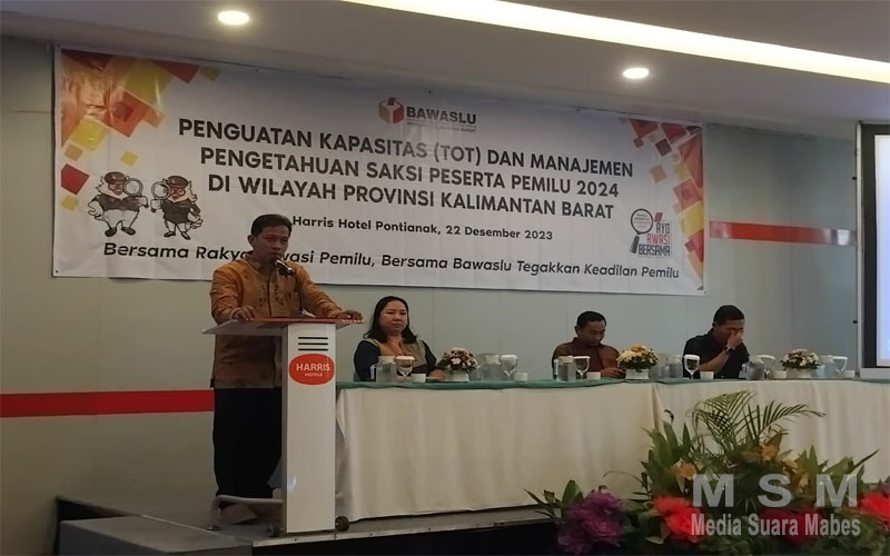 Bawaslu Provinsi Kalbar Gelar Penguatan Kapasitas TOT Dan Manajemen